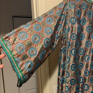 Vintage Colorful Patterned Kaftan